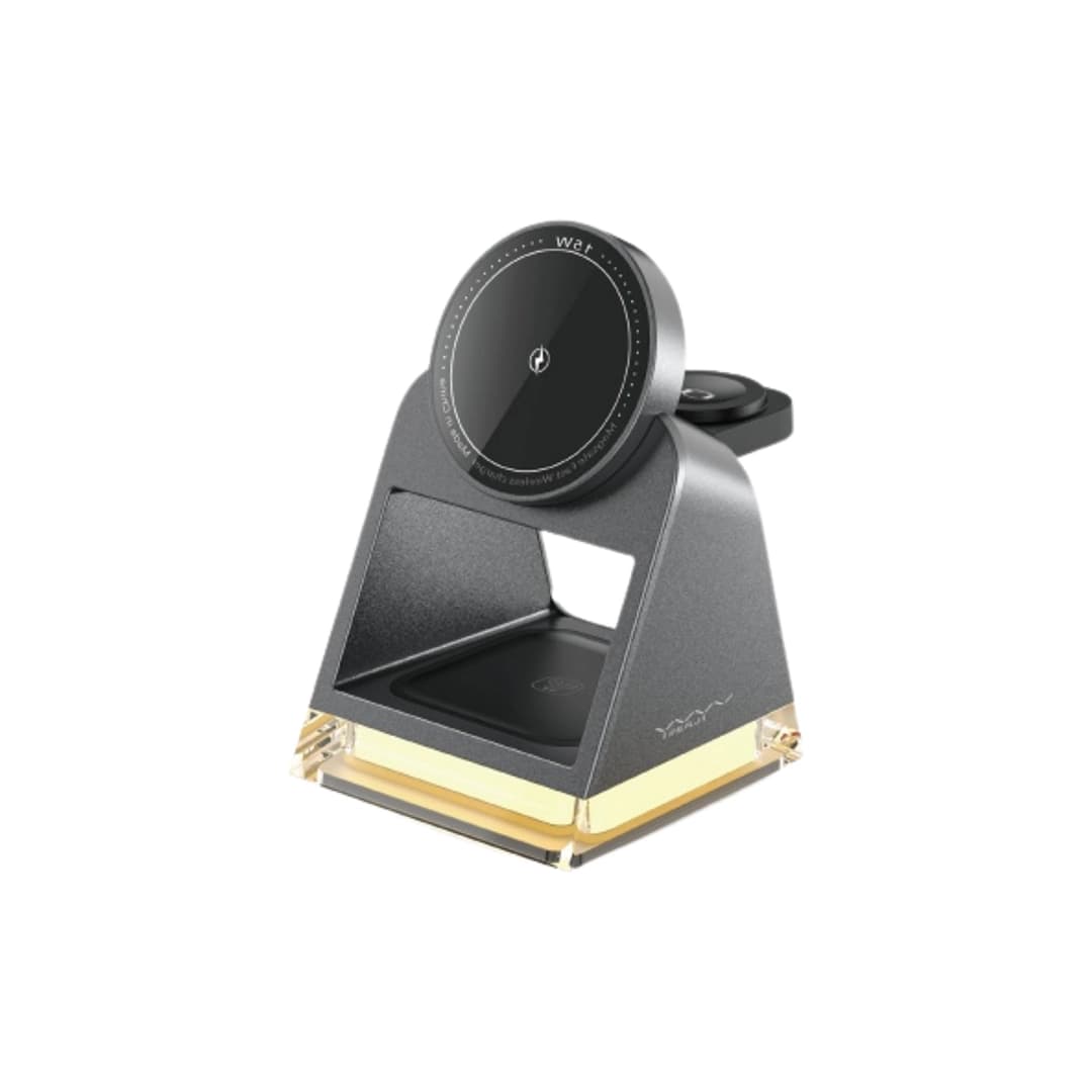 Vyvylabs W30 3 in 1 Wireless Charger 15W (With LED Light)