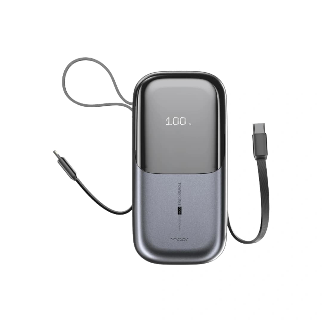 Vyvylabs Power Lite Digital Display Power Bank  20000mAh 65W (with C+L Fast Charging Cable)