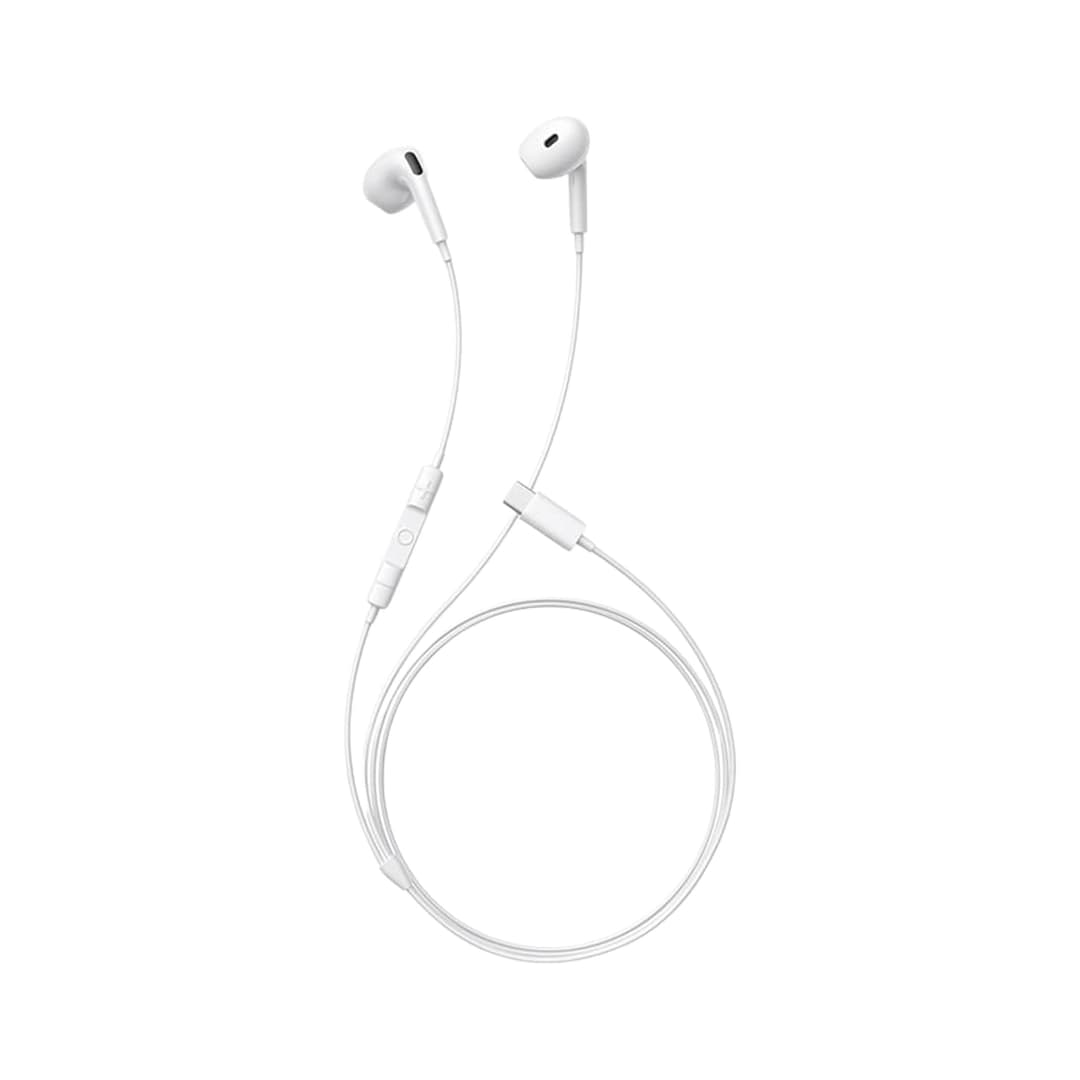 OS-Baseus Encok CZ19 Wired Earphones Moon White