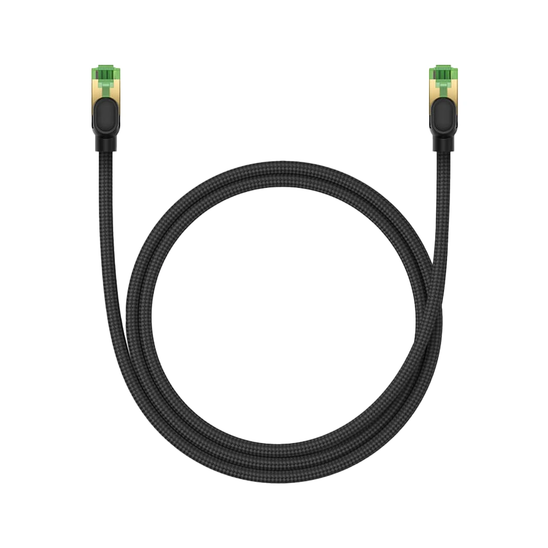 Baseus High Speed CAT8 40Gigabit Ethernet Cable (Braided Cable)3m Cluster Black