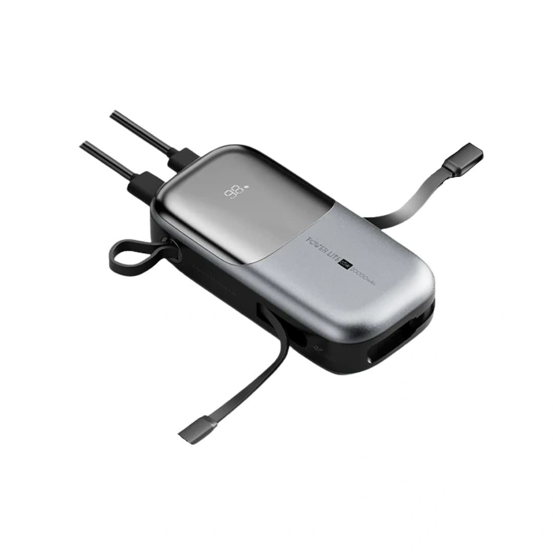Vyvylabs Power Lite Digital Display Power Bank  20000mAh 65W (with C+L Fast Charging Cable)
