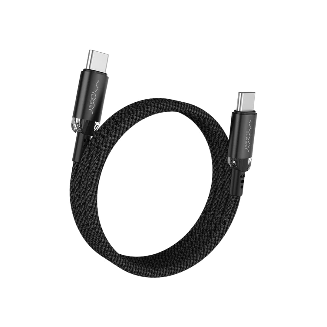 Vyvylabs Crystal Series Fast Charging Data Cable Type-C to Type-C 60W 1M Black