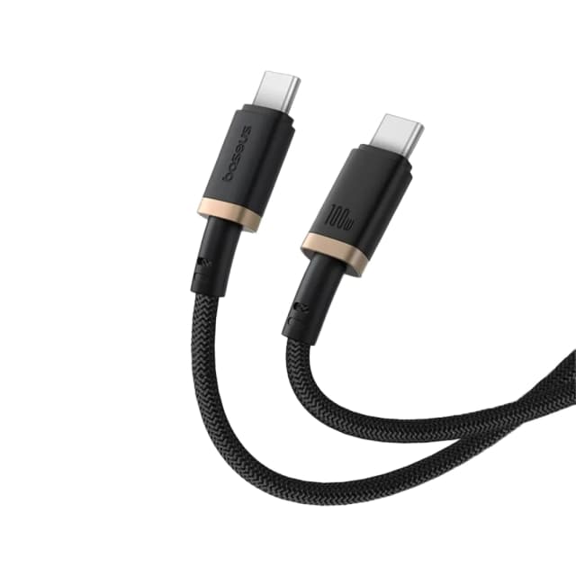 Baseus Dura Series Fast Charging Cable Type-C to Type-C 100W 2m Gold+Black