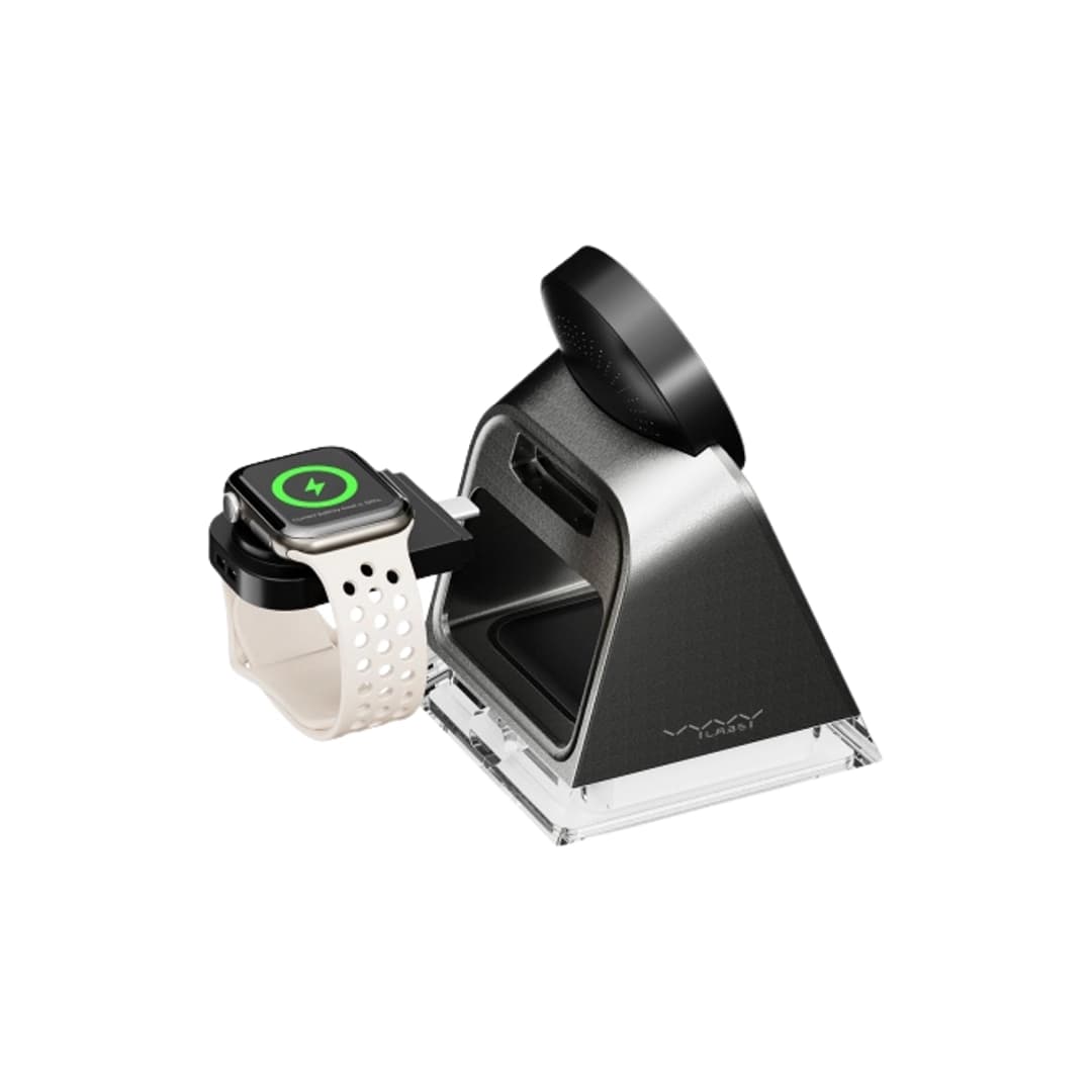 Vyvylabs W30 3 in 1 Wireless Charger 15W (With LED Light)