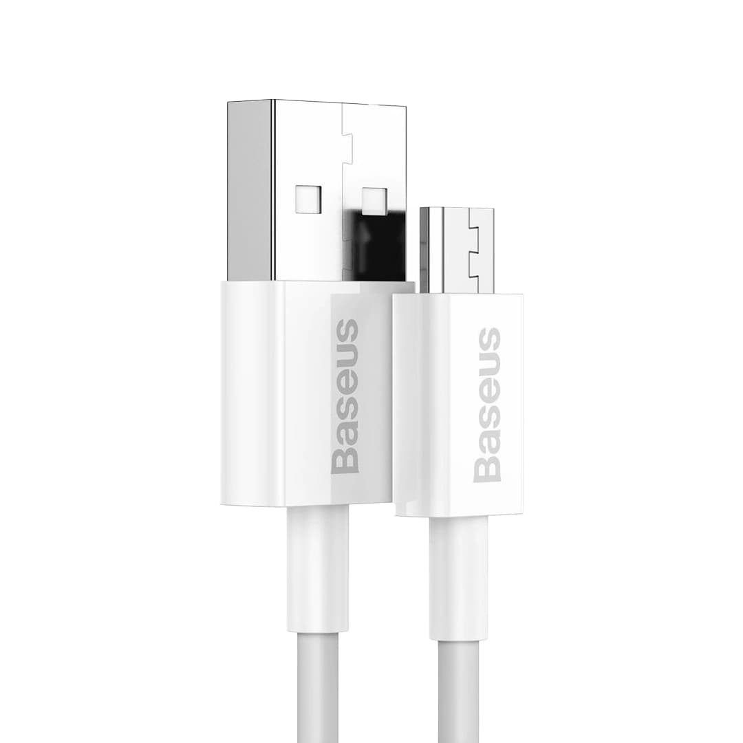 Baseus Superior Series Fast Charging Data Cable USB to Micro 2A 1m White